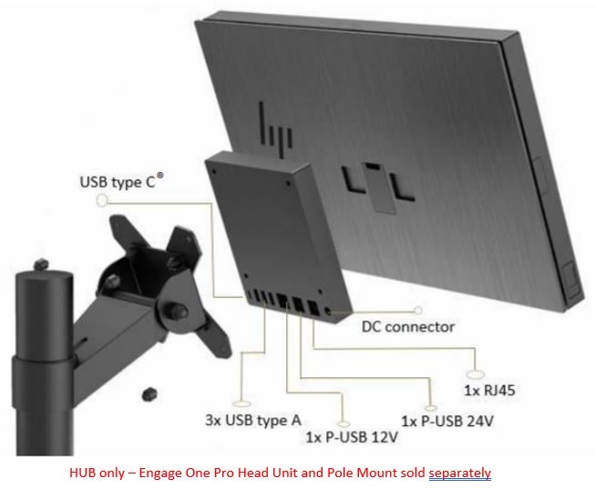 HP ENG 1 PRO VESA HUB BLK