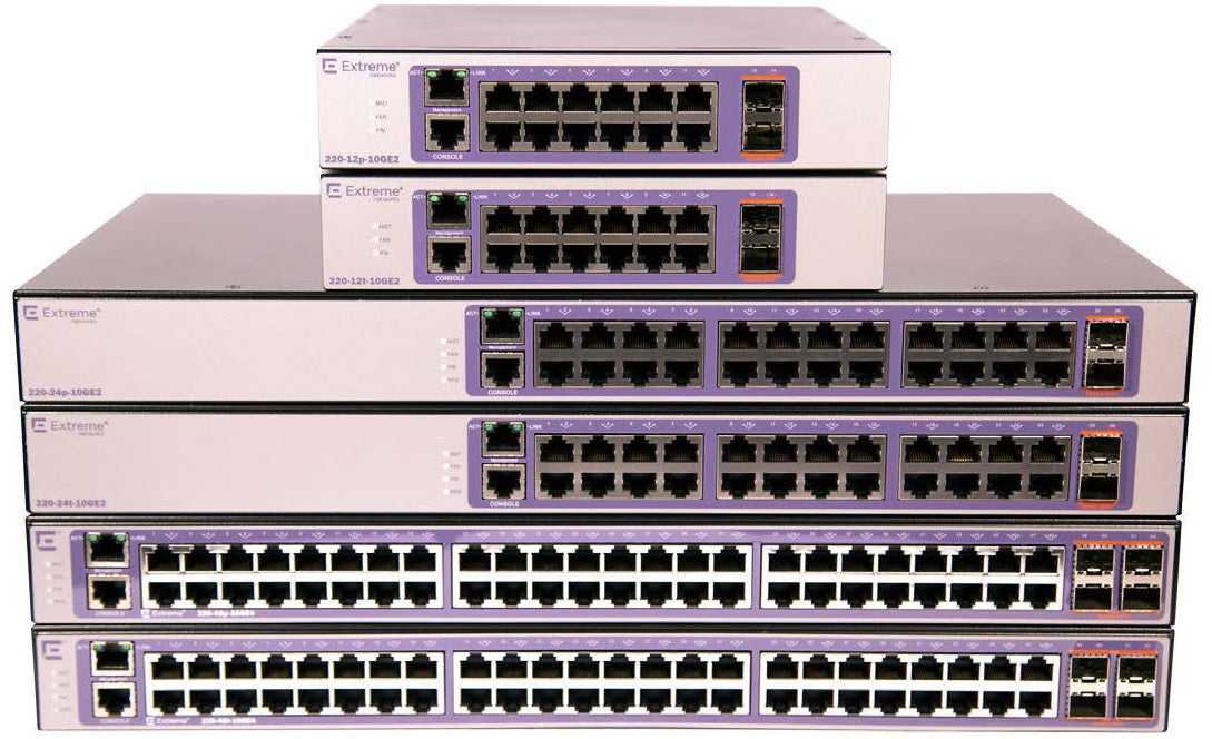 EXTREME SWITCH 220-12T-10GE2 12-PORT 2X 10GBE