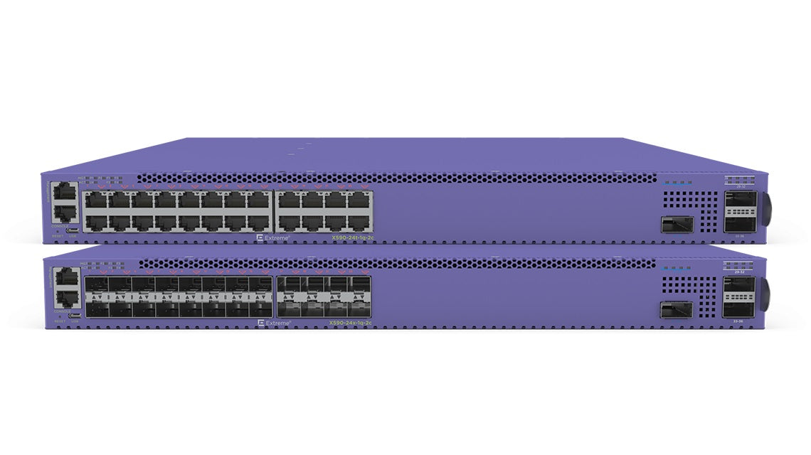 EXTREME SWITCH X590-24X-1Q-2C BASE SYSTEM