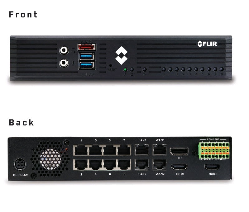 FLIR NVR EDGE SERVER 4TB 8-PORT/POE