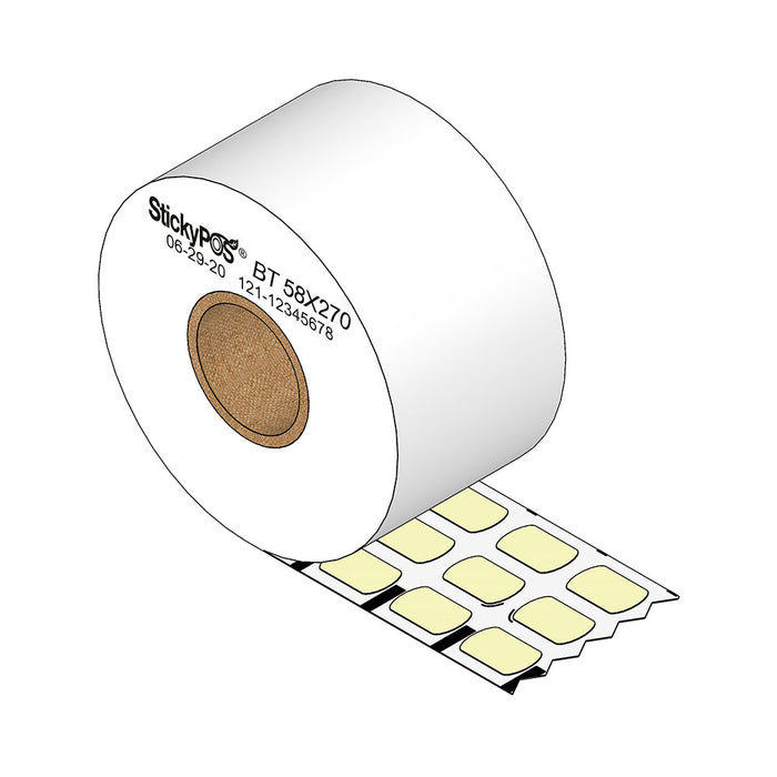 LABEL THERM REM 58X82M CONTINUOUS BK/MK LINERLESS