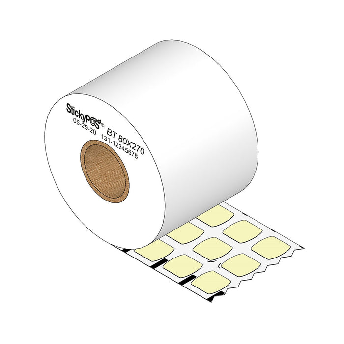 LABEL THERM REM 80X82M CONTINUOUS BK/MK LINERLESS