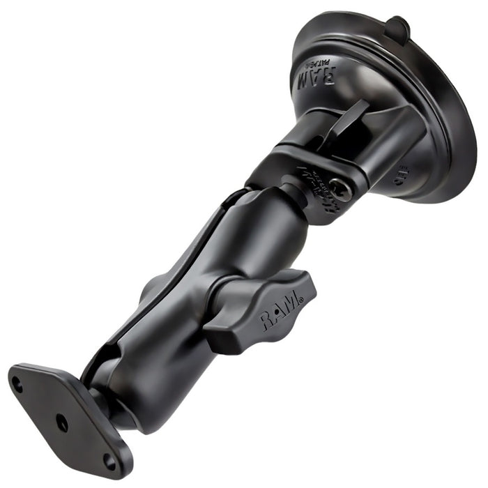 ZEBRA RAM MOUNT SUCTION W/DIAMOND BASE VEH CRADLE