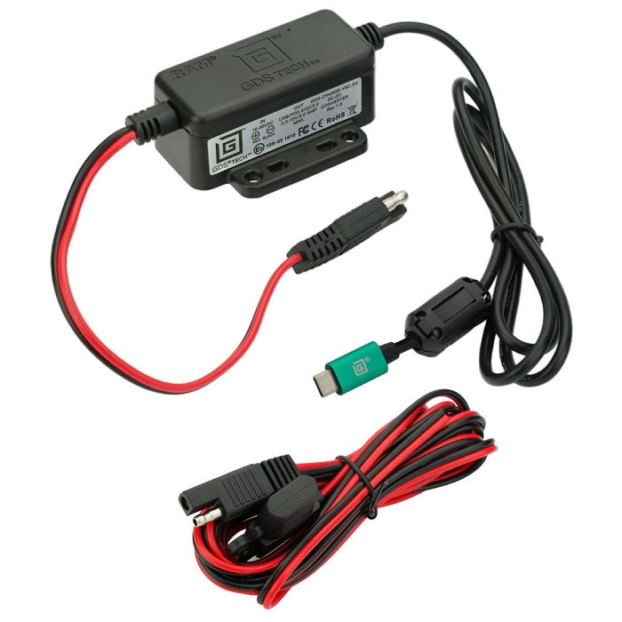 ZEBRA RAM GDS HARDWIRE CHARGER 10-30V USB-C