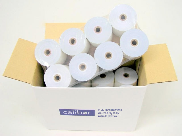 CALIBOR 3PLY PAPER 76X76 24 ROLLS/BOX