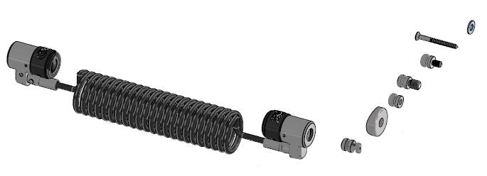 SPACEPOLE CABLE CLICKSAFE DUAL LOCK COIL W/SCREWS