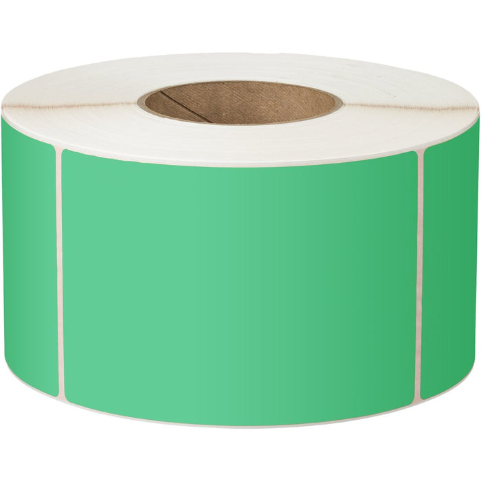 LABEL THERM PERM 100X150 1AC 400/R 25MM PERF GREEN