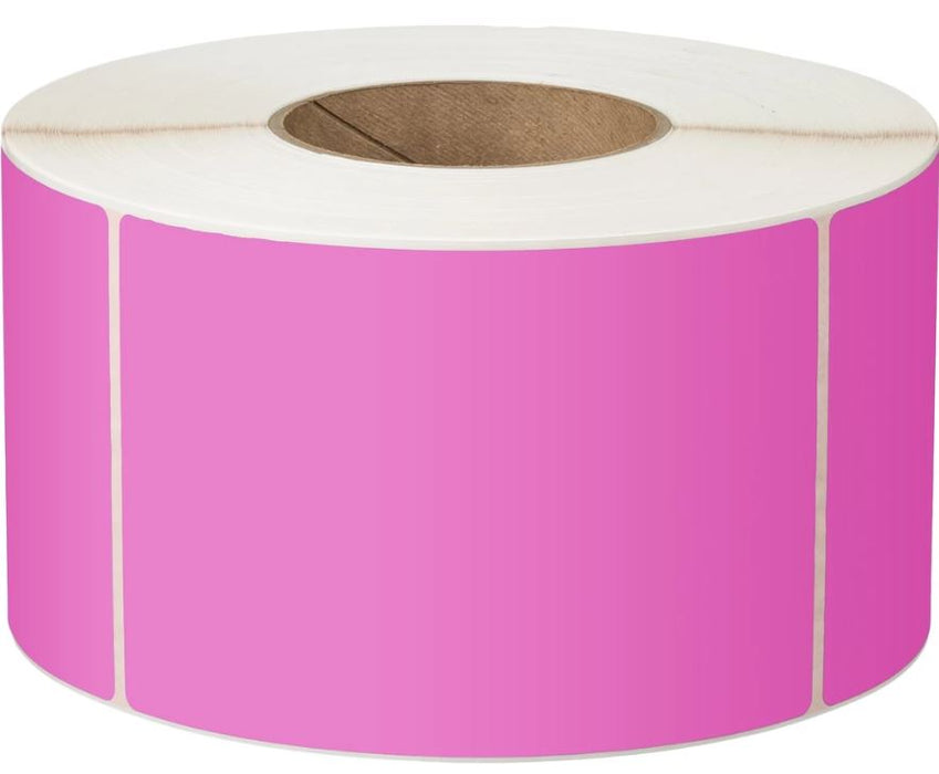 LABEL THERM PERM 100X150 1AC 400/R 25MM PERF PINK