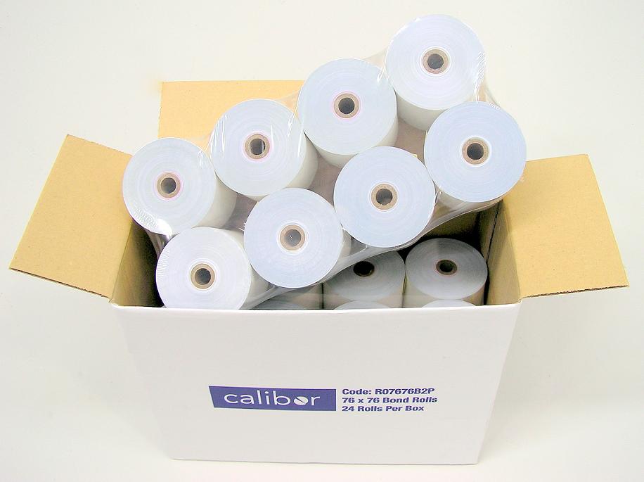 CALIBOR 2PLY PAPER 76X76 24 ROLLS/BOX